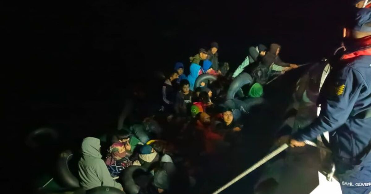 İzmir açıklarında 41 düzensiz göçmen kurtarıldı